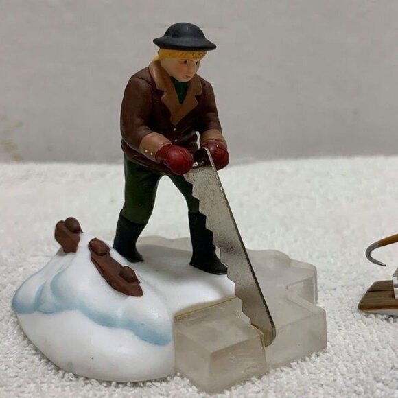 Dept 56 Blue Star Ice Harvesters New England Village Christmas Accessory - 1988 - Picture 2 of 10